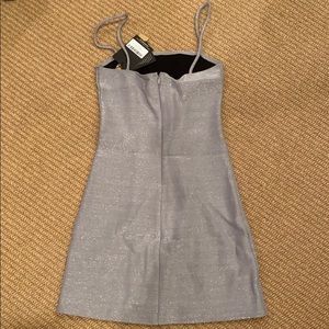 Reformation Dresses - Reformation silver sparkle spaghetti slip dress Reformation Dresses - Reformation silver sparkle spaghetti slip dress